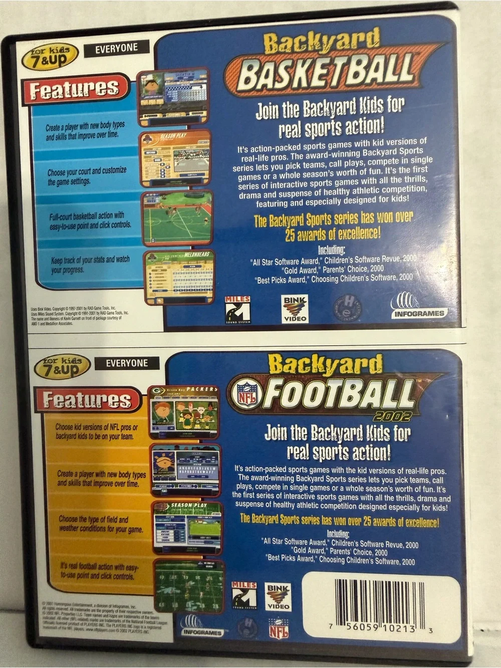 Humongous Entertainment Backyard Basketball & Backyard Football PC Game